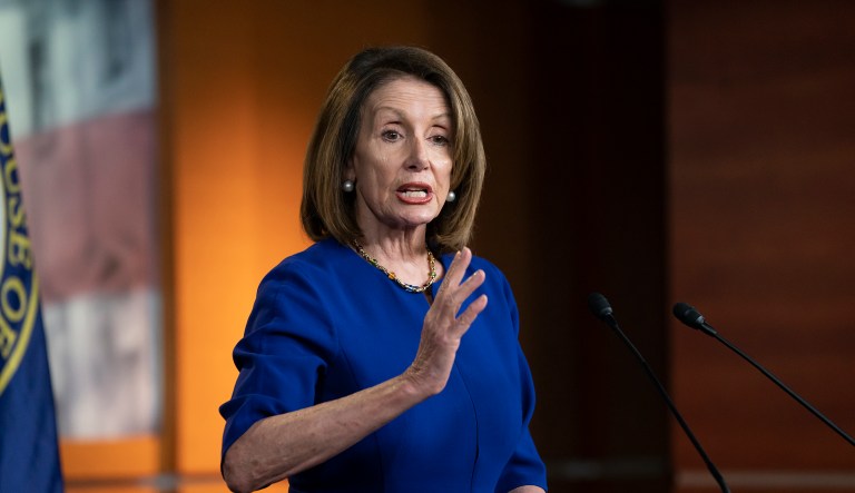 Speaker of the House Nancy Pelosi, D-Calif., meets with reporters during her weekly news conference, at the Capitol in Washington, Thursday, March 7, 2019.