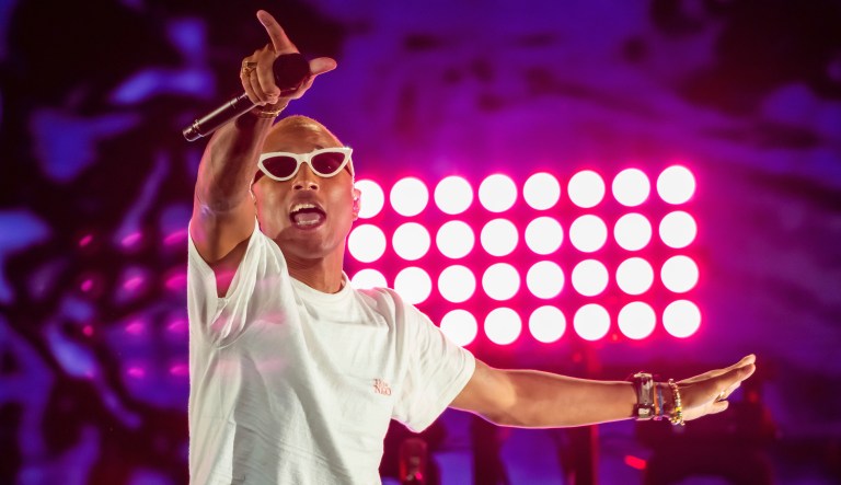 Pharrell Williams performs at the 2019 Global Citizen Festival in Central Park, New York.