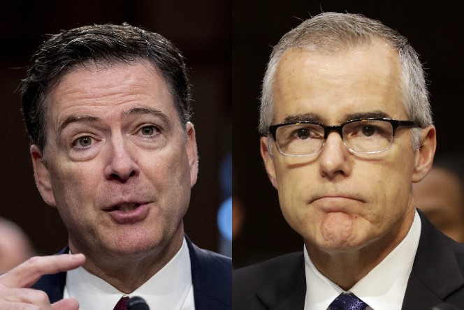 James Comey and Andrew McCabe