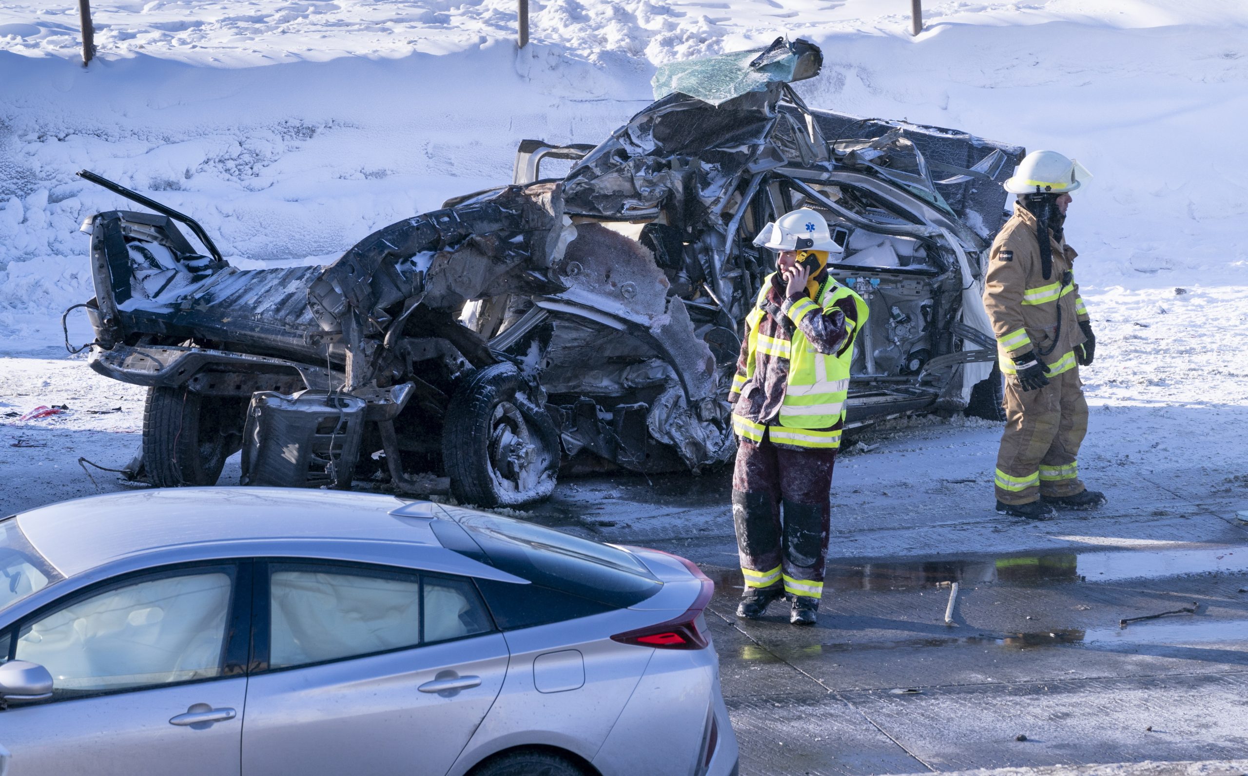 Canada Quebec Multi Vehicle Crash