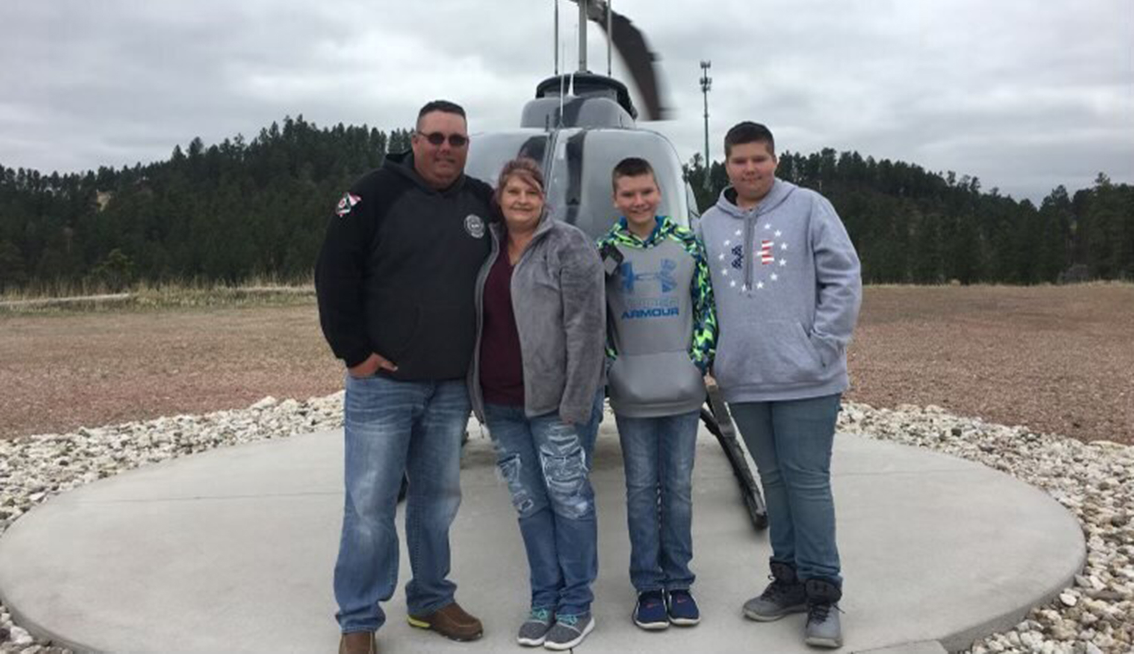 The Zwall family: Richard, Paige, sons Ethan and Gabriel.