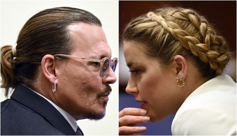Johnny Depp and Amber Heard.