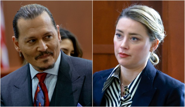 Johnny Depp and Amber Heard.