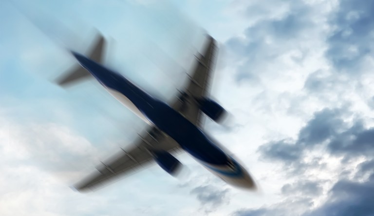 Stock photo of an airplane.