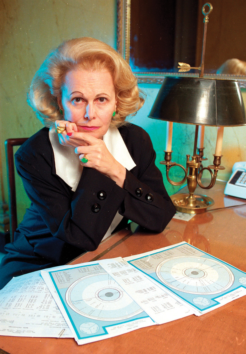 Joan Quigley, Nancy Reagan’s astrologer.