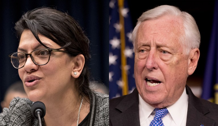 Rashida Tlaib and Steny Hoyer.