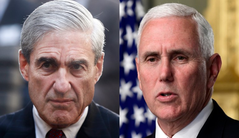 Robert Mueller and Mike Pence.