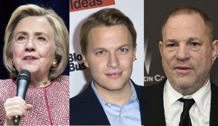 Hillary Clinton, Ronan Farrow, Harvey Weinstein.