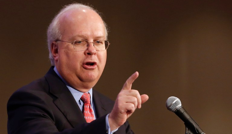 FILE - In this March 3, 2013 file photo, Republican strategist Karl Rove speaks in Sacramento, Calif. 