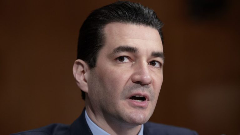 FILE - In this Wednesday, April 5, 2017, file photo, Dr. Scott Gottlieb speaks during his confirmation hearing before a Senate committee, in Washington, as President Donald Trump's nominee to head the Food and Drug Administration. The FDA has issued new warnings about the danger of patients on medication for opioid addiction taking popular drugs such as Ambien and Xanax that also depress breathing and brain activity. "Careful management of the patient and coordination of care is recommended," rather than denying use of methadone or buprenorphine, FDA Commissioner Gottlieb wrote in a statement issued with the warning. 