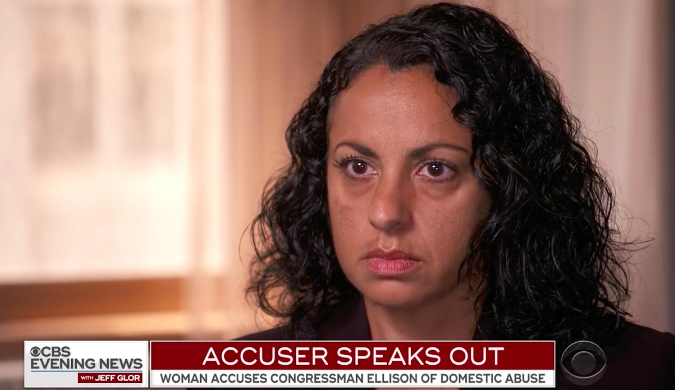 Keith Ellison’s ex-girlfriend says she filmed him dragging her off bed