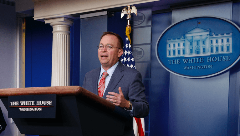 ‘News to us’: DOJ distances itself from Mulvaney claim that Ukraine aid was tied to investigation