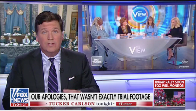 ‘Lazy and silly and wrong’: Tucker Carlson blasts The View hosts for impeachment takes