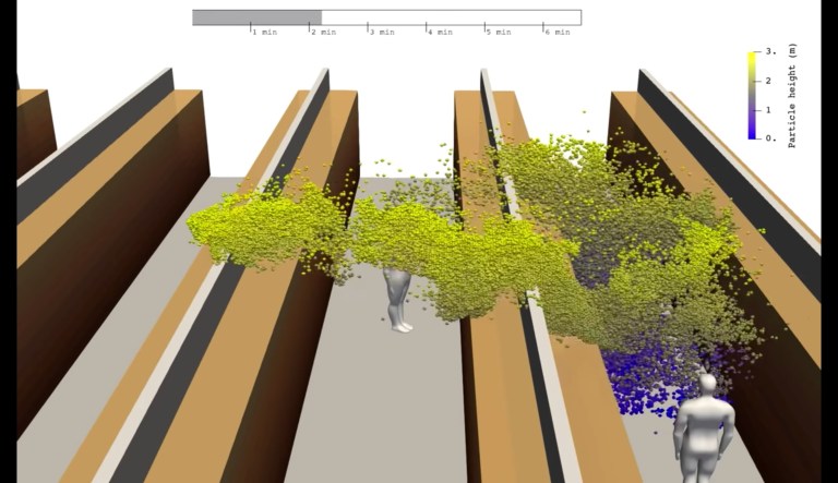 VIDEO: Researchers use 3D model to demonstrate how coronavirus spreads through air