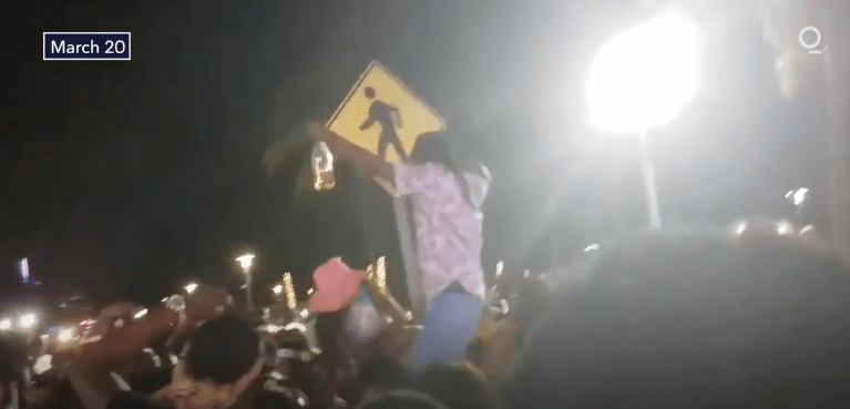 SWAT teams and pepper spray balls deployed in Miami Beach to enforce curfew stemming from COVID concerns