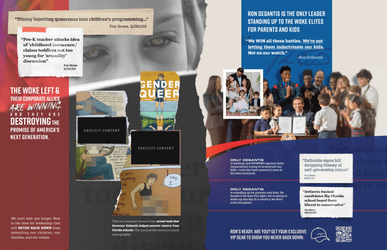 Pro-DeSantis PAC touts removal of ‘sexually graphic materials’ in early primary state mailers