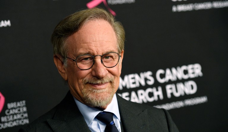 FILE - In this Thursday, Feb. 28, 2019, file photo, filmmaker Steven Spielberg poses at the 2019 "An Unforgettable Evening" benefiting the Women's Cancer Research Fund, at the Beverly Wilshire Hotel, in Beverly Hills, Calif. Reports that Spielberg intends to support rule changes that could block Netflix from Oscars-eligibility have provoked a heated and unwieldy online debate. 