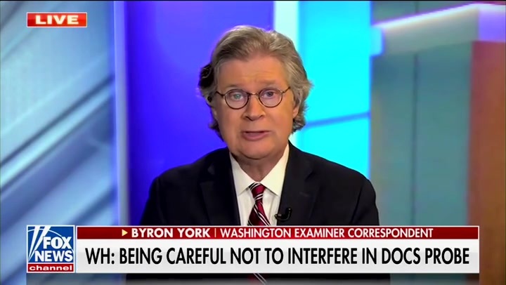Washington Examiner's Byron York joins Fox News to talk about the Biden documents scandal and the FBI's lack of involvement in searches.