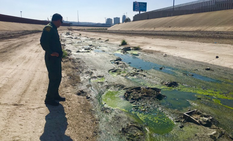 Toxic sewage flows into California from Tijuana, Mexico.