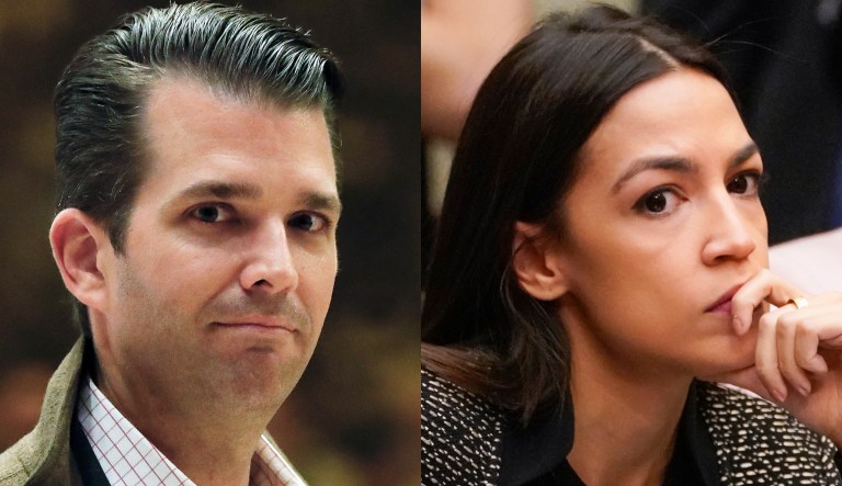 Donald Trump Jr., and AOC.