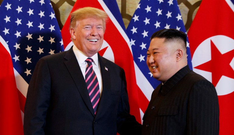President Donald Trump meets North Korean leader Kim Jong Un, Wednesday, Feb. 27, 2019, in Hanoi.