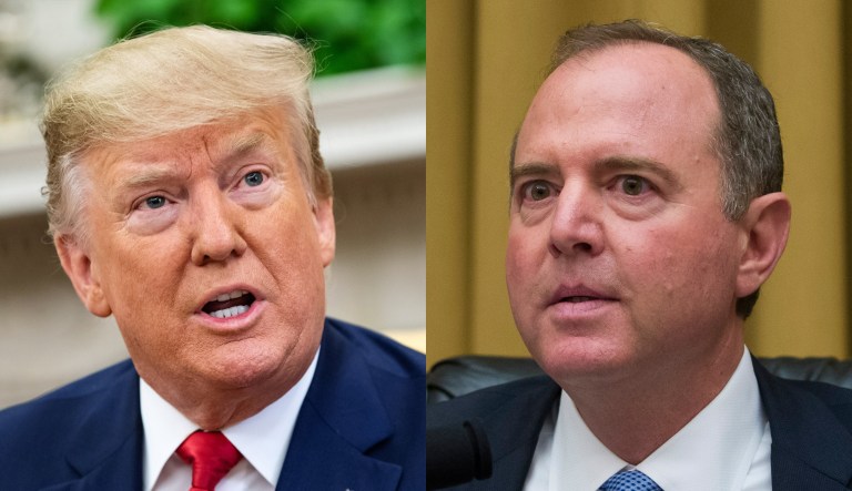 Donald Trump, Adam Schiff.