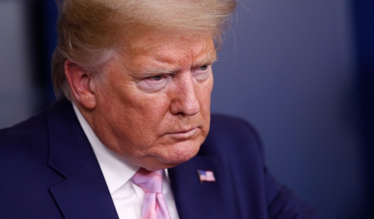 President Donald Trump speaks during a coronavirus task force briefing at the White House, Saturday, April 4, 2020, in Washington. 