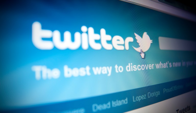 The Twitter logo appears at the post where it trades, on the floor of the New York Stock Exchange, Friday, June 17, 2016.