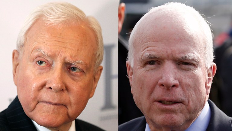 Orrin Hatch apologizes to John McCain for funeral remark