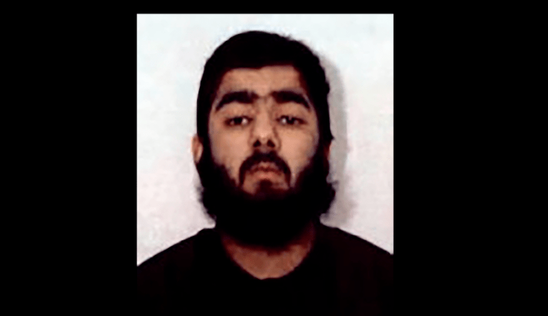 This undated photo provided by West Midlands Police shows Usman Khan. UK counterterrorism police are searching for clues into an attack that left two people dead and three injured near London Bridge.  Police said Saturday, Nov. 30, 2019, Khan, who was imprisoned six years for terrorism offenses before his release last year stabbed several people in London on Friday, Nov. 29,  before being tackled by members of the public and shot dead by officers on the London Bridge. (West Midlands Police via AP)