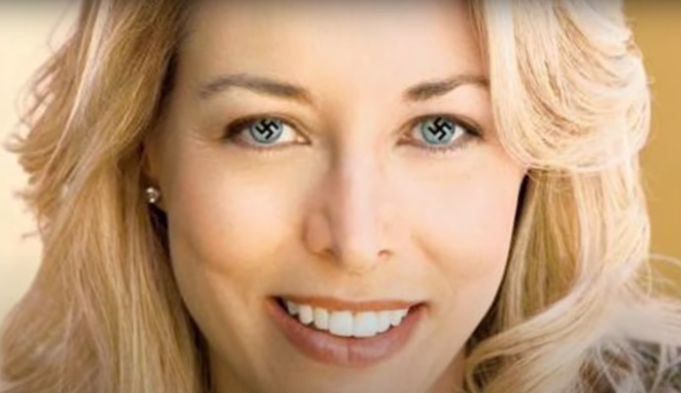 Screenshot from an ad by the Alliance to Combat Extremism Fund that attacked former CIA operative and New Mexico congressional candidate Valarie Plame.