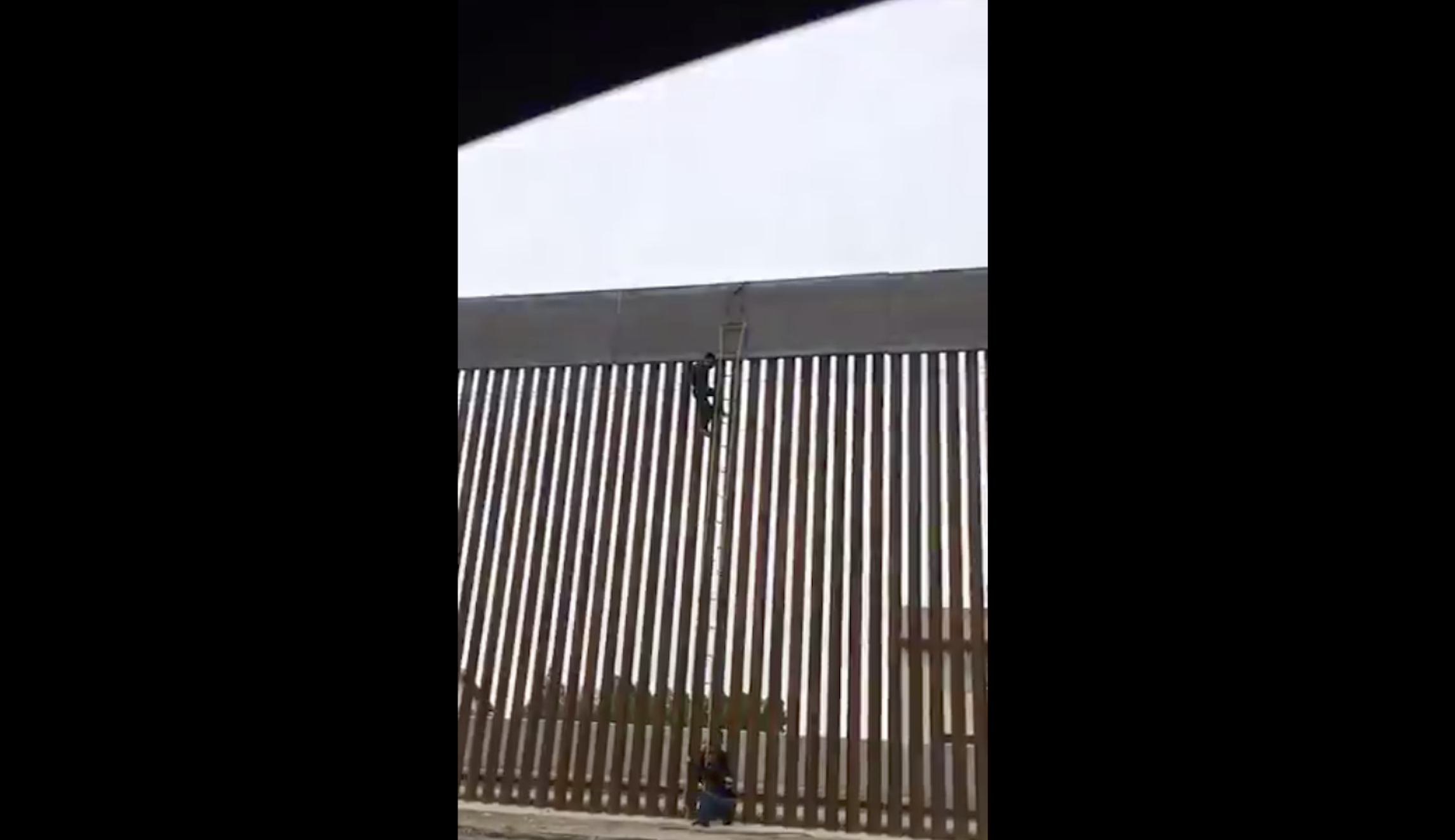 Video shows climbers surmounting border wall Trump claimed ‘impossible to climb’