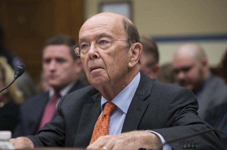 FILE - In this Oct. 12, 2017, file photo, Commerce Secretary Wilbur Ross appears before the House Committee on Oversight and Government Reform to discuss preparing for the 2020 Census on Capitol Hill in Washington.