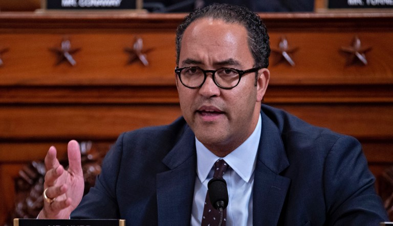 Rep. Will Hurd, R-Texas, questions former White House national security aide Fiona Hill, and David Holmes, a U.S. diplomat in Ukraine, as they testify before the House Intelligence Committee on Capitol Hill in Washington, Thursday, Nov. 21, 2019, during a public impeachment hearing of President Donald Trump's efforts to tie U.S. aid for Ukraine to investigations of his political opponents.