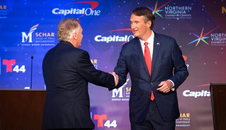 Third-party candidate derails Virginia governor debate between McAuliffe and Youngkin