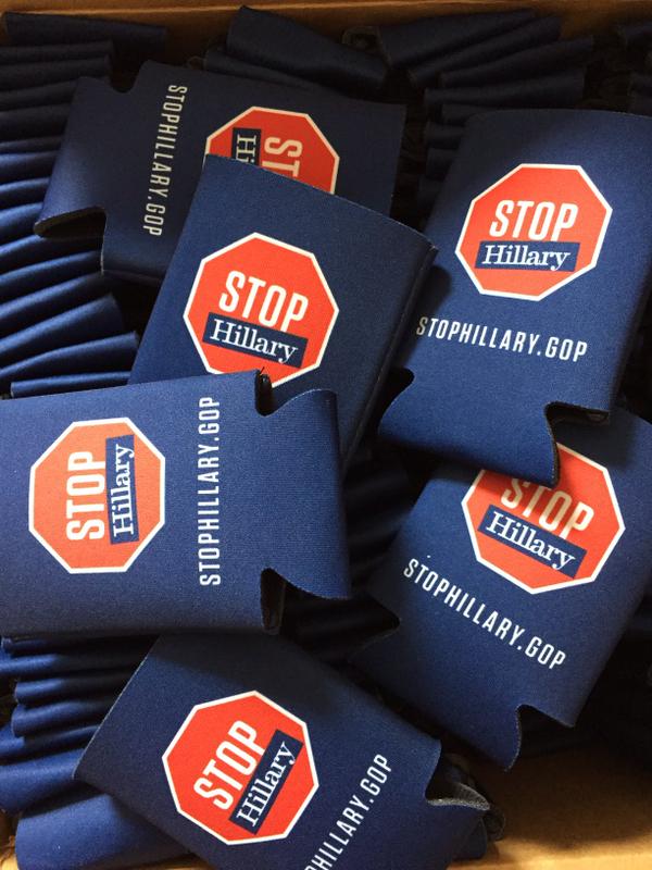 Don’t chill with Hill: GOP gives anti-Hillary koozies at Nats game