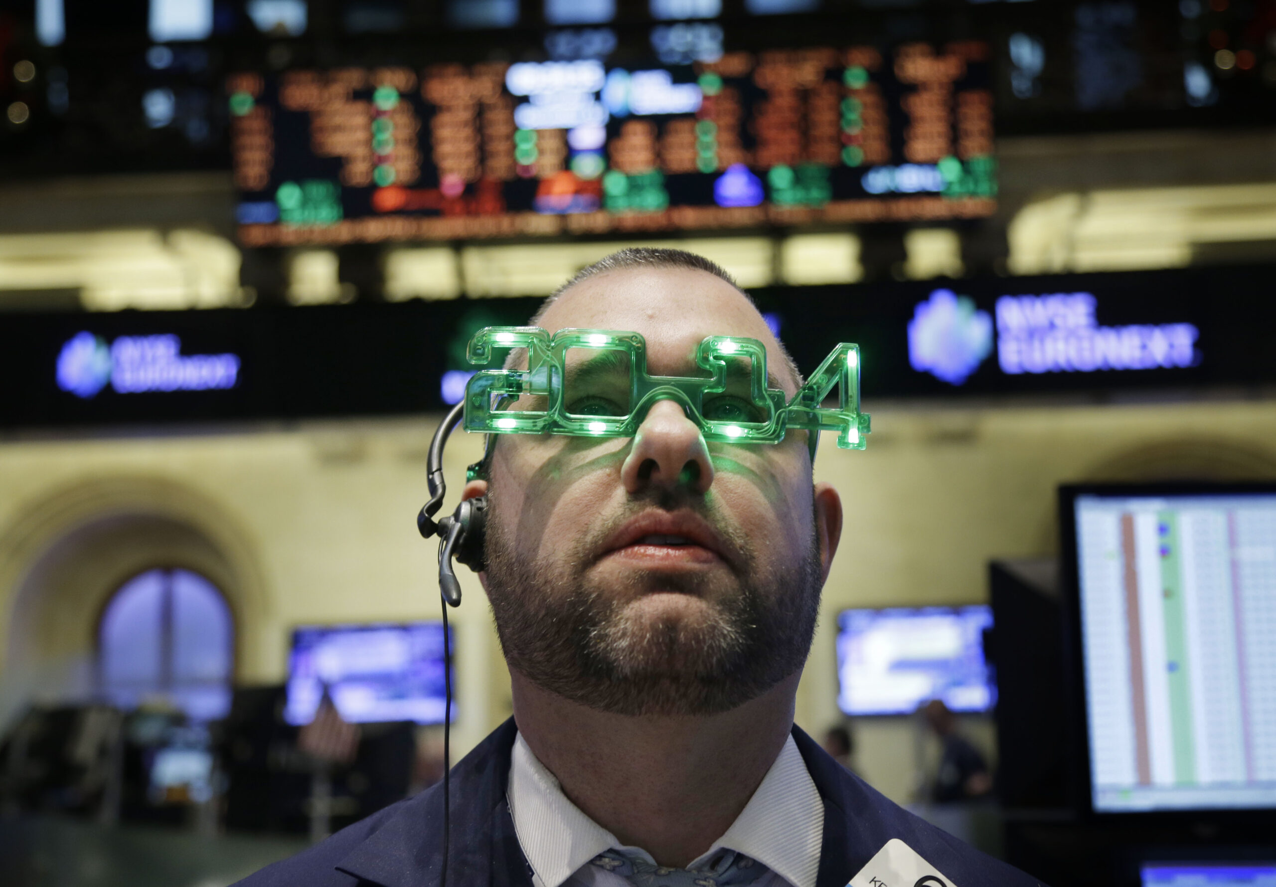 Stocks open 2014 lower on Wall Street