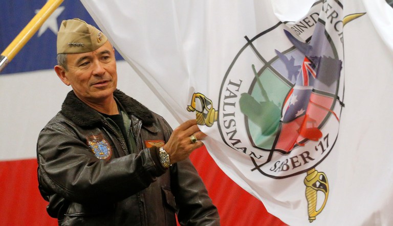 Navy Adm. Harry Harris has served as commander of U.S. Pacific Command since May 2015 and has been a member of the Navy for 39 years. (Jason Reed/Pool Photo via AP)