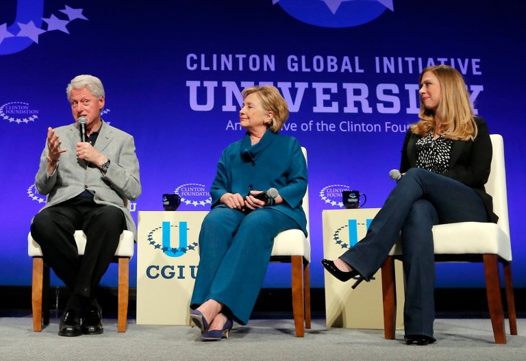 The Clinton Foundation announced last week that it would stop accepting donations from corporations and foreign governments should Hillary Clinton become president. (AP Photo/Matt York)