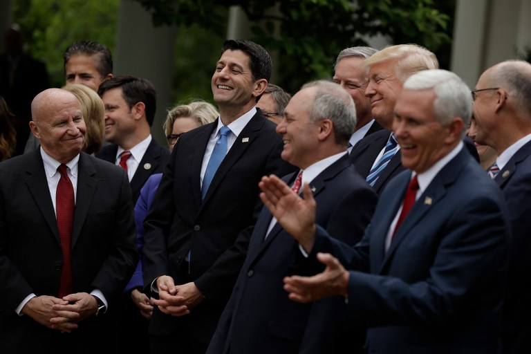 If the panel were comprised only of women, the exact same criticism would apply. (AP Photo/Evan Vucci)