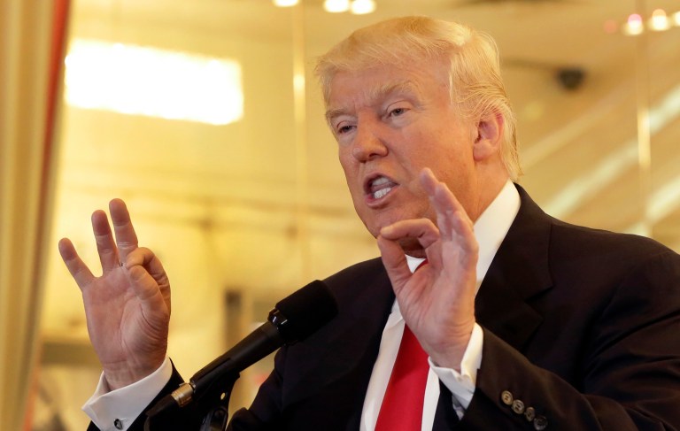 Donald Trump's sanitized rhetoric and presidential demeanor over the past few days, after a couple of choppy weeks that included five days of attacks on U.S. District Judge Gonzalo Curiel, wasn't enough to calm nerves and dial back the frustration on K Street. (AP Photo/Richard Drew)