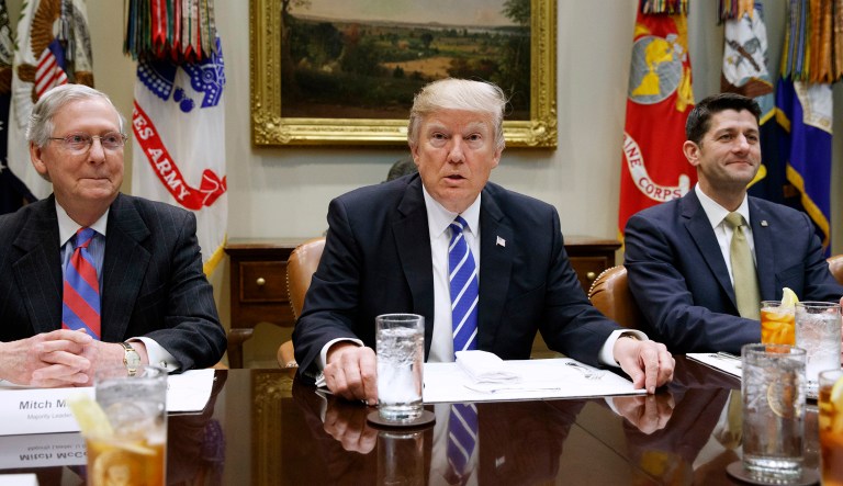 Blame for the Republicans' failure to repeal and replace Obamacare lies mostly at the feet of House and Senate leaders. (AP Photo/Evan Vucci)