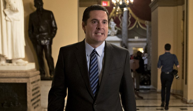 House Intelligence Committee Chairman Devin Nunes said Wednesday Democrats have prevented a panel investigating Russia's interference in the 2016 election from conducting a single witness interview. (Andrew Harrer/Bloomberg)