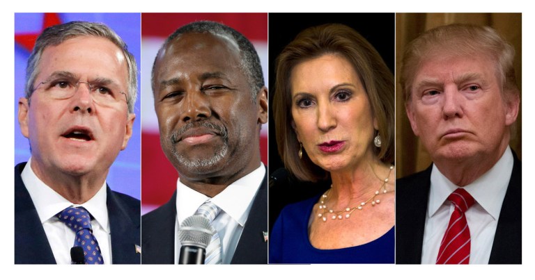 GOP candidatesÂ released their third quarter fundraising reports.Â (AP Photo)