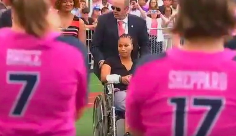 Griner was shot in the ankle during the shooting at the congressional baseball practice on June 14. (Screengrab)