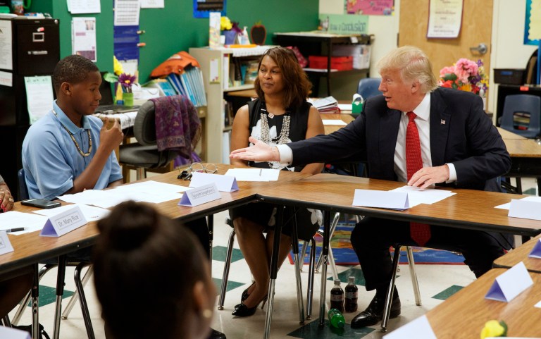 Trump's plan echoes the idea of what in the education policy world is called 