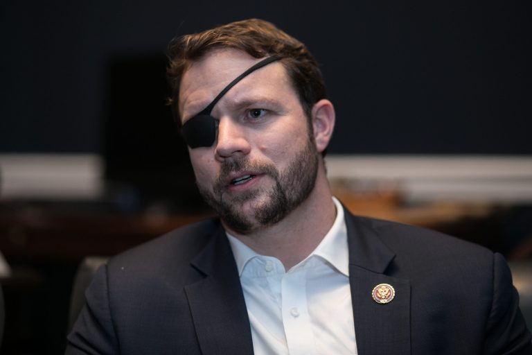 Congressman Dan Crenshaw, R-TX, speaks during an interview with the Washington Examiner, at his office on Capitol Hill, Wednesday, January 16, 2019.