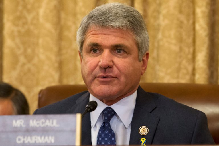 House Homeland Security Committee Chairman Rep. Michael McCaul, R-Texas, asks a questions on Capitol Hill in Washington, Wednesday, April 9, 2014, during the committee's hearing about the Boston Marathon Bombings leading up to the year anniversary of the attack. (AP Photo/Jacquelyn Martin)