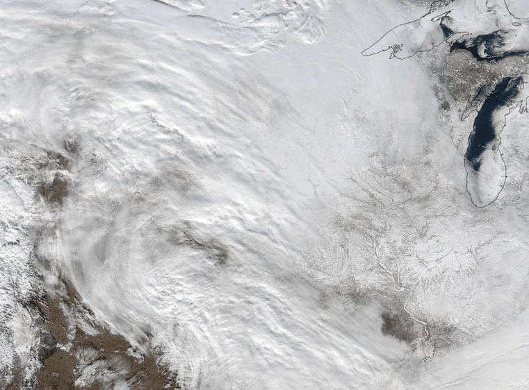 Pictures from space show huge storm approaching D.C.