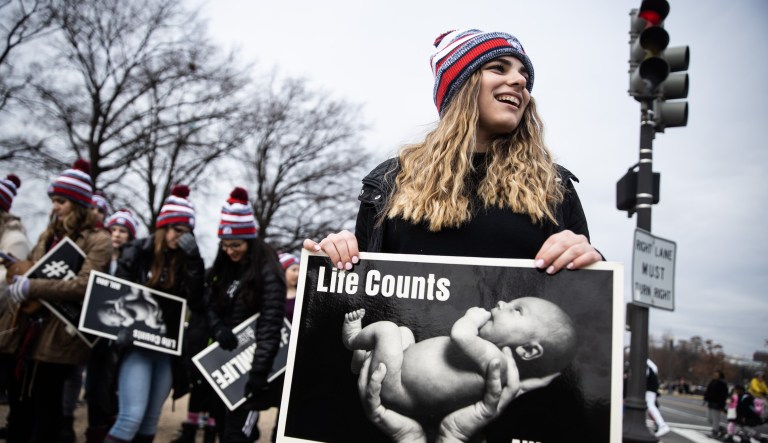 16-year-old activist Anjelina Dushaj.